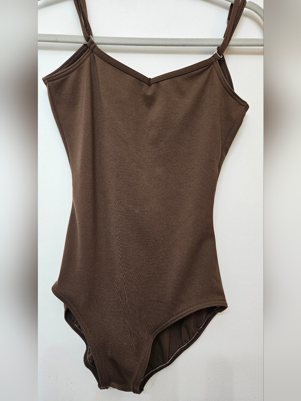 Capezio Sleek Brown Cami Leotard with Adjustable Straps